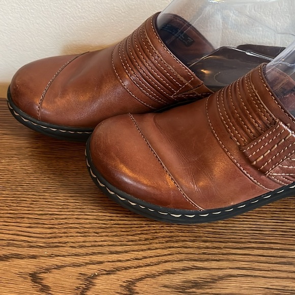 Bendables by Clarks Brown Fall Slip On Women’s Clogs, Size 7N - Picture 5 of 10